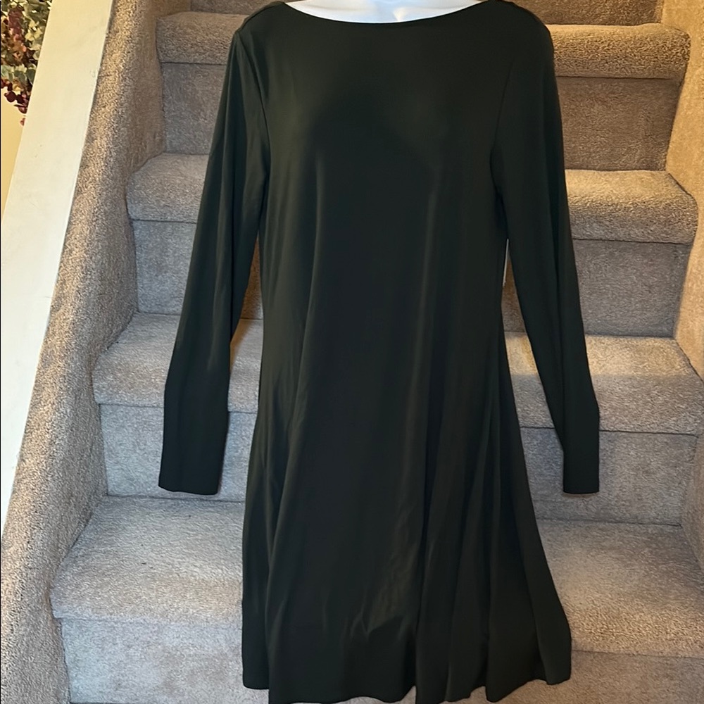 NWT Hunter Green Long Sleeve Flowy Dress by Old Navy in Small